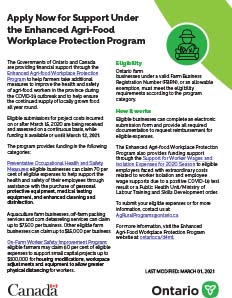 Enhanced Agri-Food Workplace Protection Program