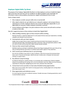 Employer Digital Skills Tip Sheet PDF