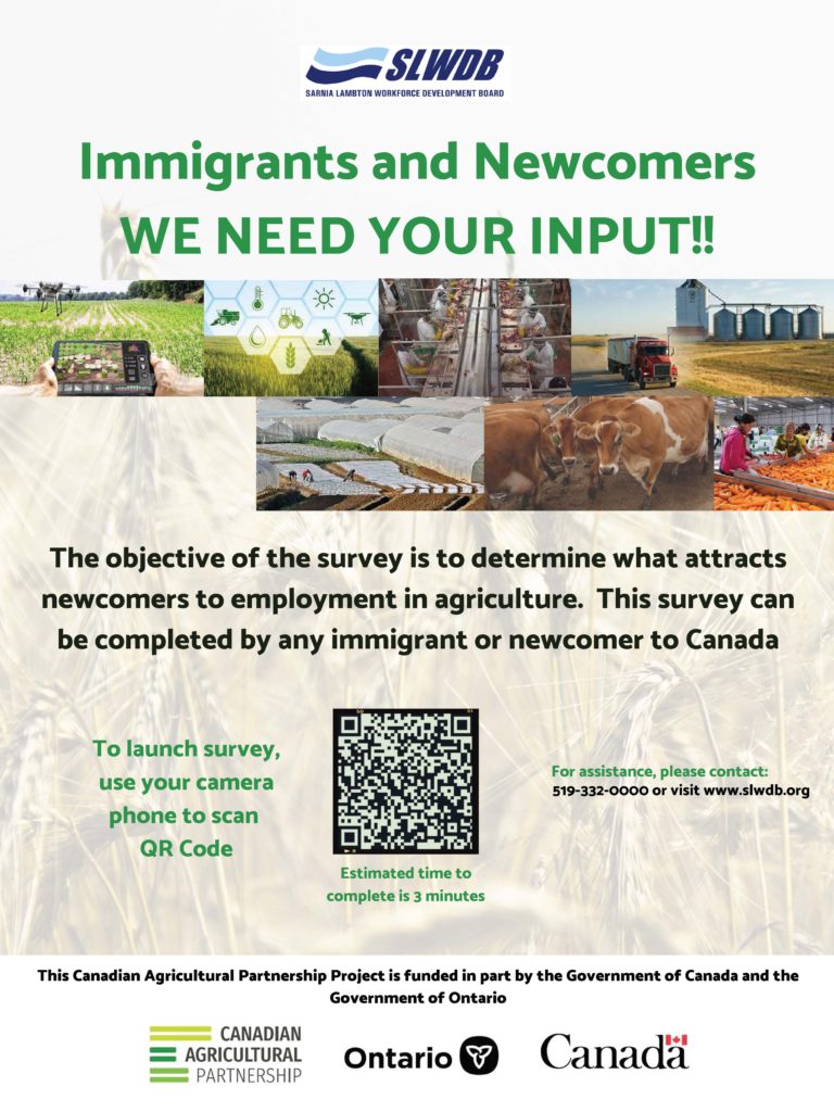 Immigration and Agriculture Survey Flyer